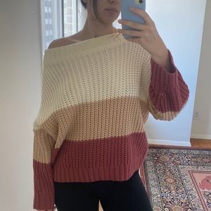 Oversized colorblock sweater